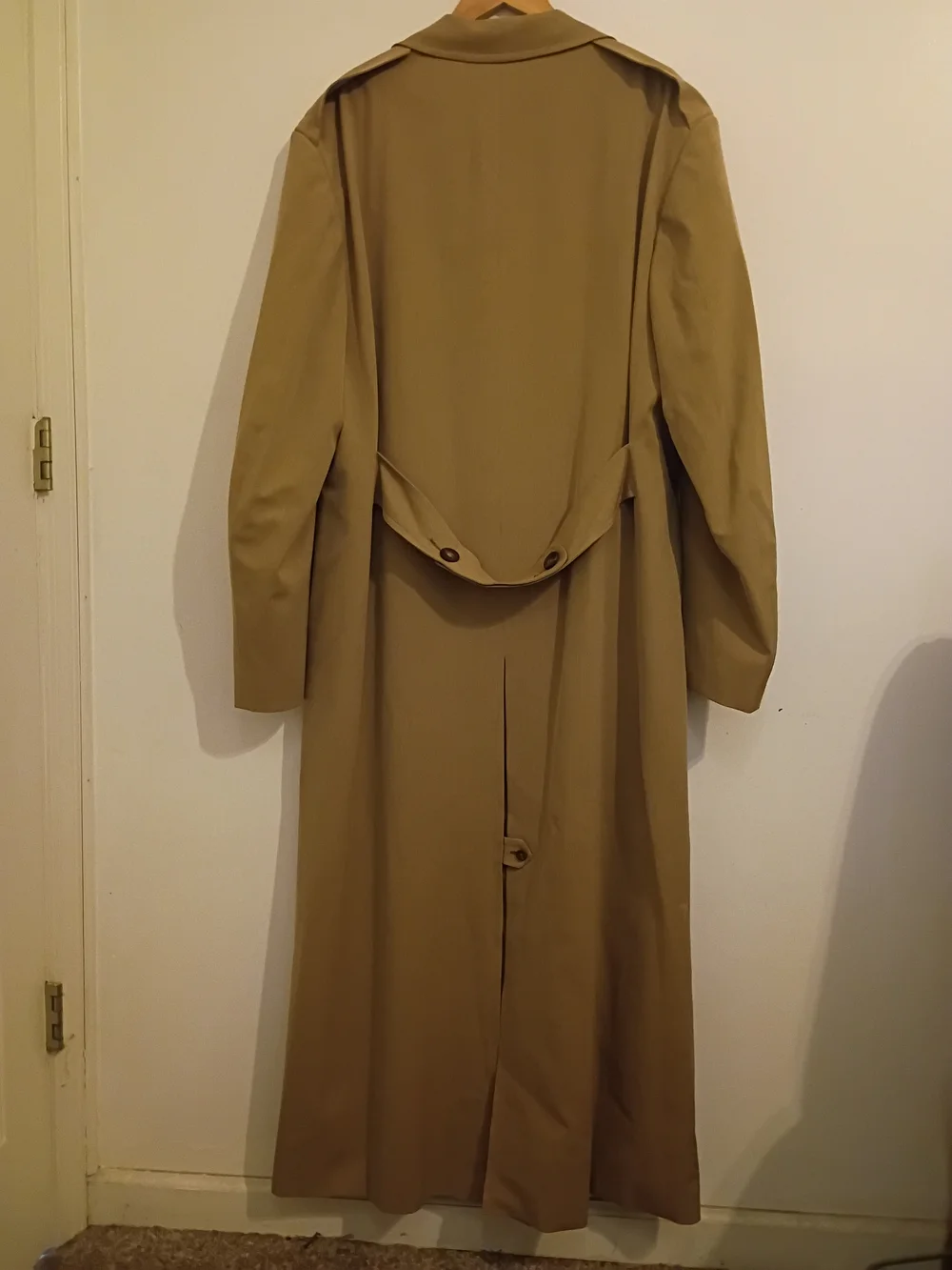 VTG Edward Pomeroy Classic Men's Long Trench Coat in Tan 2XLT‎